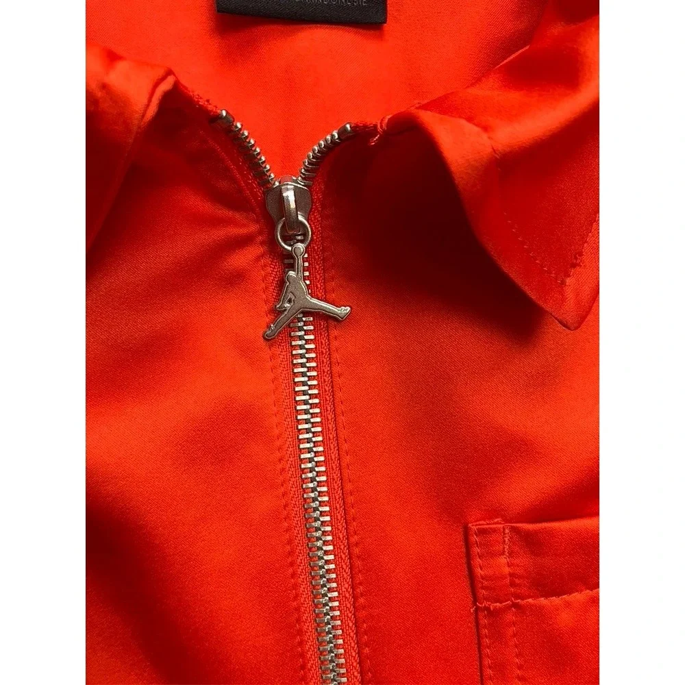 Jordan Jumpman‎ Zip Front Loose Fit Orange Track Jacket Size S